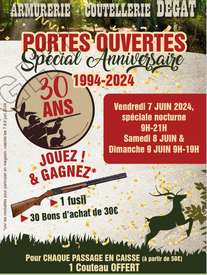 PORTES OUVERTES 7-8-9 JUIN 2024