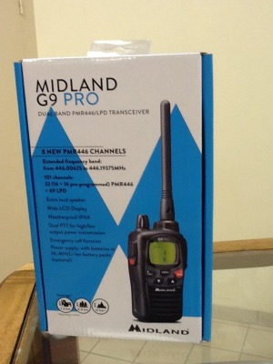 Talkie-walkie G9 PRO MIDLAND + 1 oreillette OFFERTE